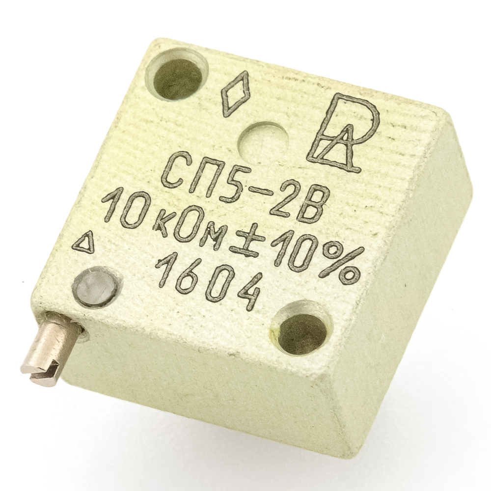 СП5-2В 1W(Ватт) 10kΩ(кОм)-А±10% Резистор подстроечный многооборотный, фото