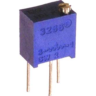 3266W-1-102 0,5W(Ватт) 1kΩ(кОм)-А±10% Резистор подстроечный многооборотный, фото