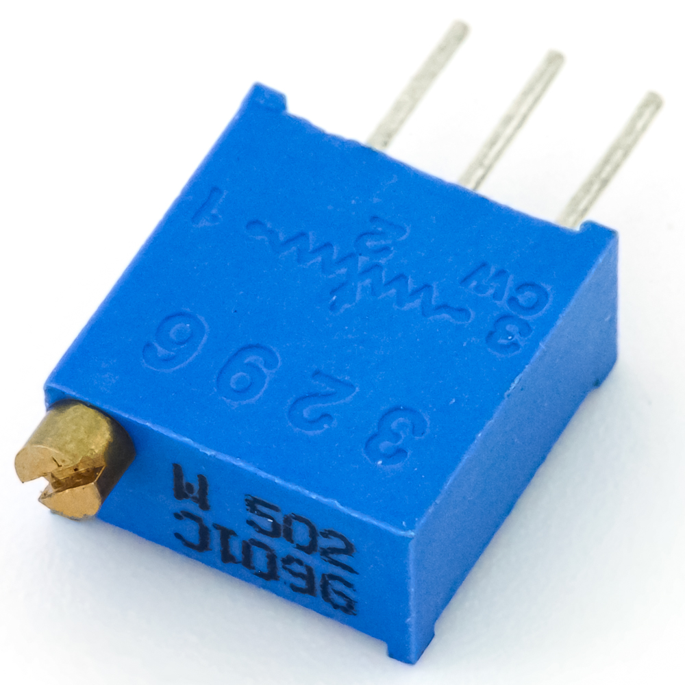 3296W-1-502(СП5-2ВБ) 0,5W(Ватт) 5kΩ(кОм)-А±10% Резистор подстроечный многооборотный, 2012, фото